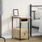 vidaXL Bedside Cabinet Sonoma oak 60 x 30 x 61 cm Engineered wood