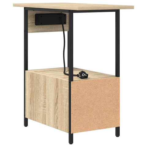 vidaXL Bedside Cabinet Sonoma oak 60 x 30 x 61 cm Engineered wood
