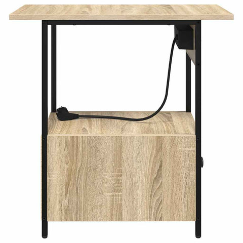 vidaXL Bedside Cabinet Sonoma oak 60 x 30 x 61 cm Engineered wood
