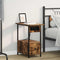 vidaXL Bedside Cabinet Smoked oak 60 x 30 x 61 cm Engineered wood