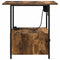 vidaXL Bedside Cabinet Smoked oak 60 x 30 x 61 cm Engineered wood