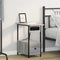 vidaXL Bedside Cabinet Grey sonoma 60 x 30 x 61 cm Engineered wood