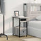 vidaXL Bedside Cabinet Grey sonoma 60 x 30 x 61 cm Engineered wood