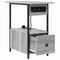 vidaXL Bedside Cabinet Grey sonoma 60 x 30 x 61 cm Engineered wood