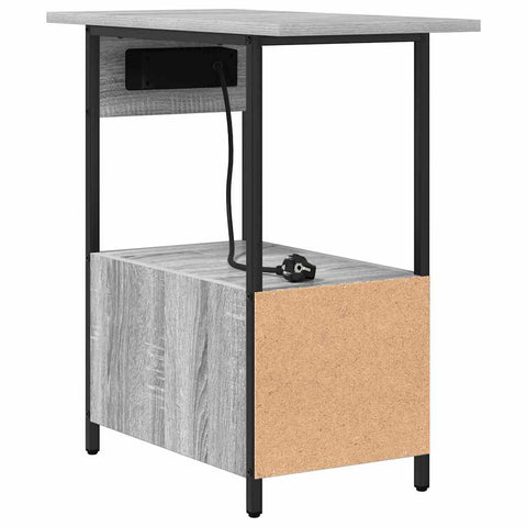 vidaXL Bedside Cabinet Grey sonoma 60 x 30 x 61 cm Engineered wood
