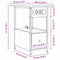 vidaXL Bedside Cabinet Grey sonoma 60 x 30 x 61 cm Engineered wood