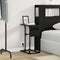 vidaXL Bedside Table Black oak Engineered wood