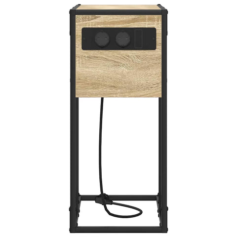 vidaXL Bedside Table Sonoma oak Engineered wood