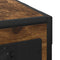 vidaXL Bedside Table Smoked oak Engineered wood