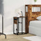vidaXL Bedside Table Smoked oak Engineered wood