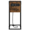 vidaXL Bedside Table Smoked oak Engineered wood