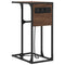vidaXL Bedside Table Brown oak Engineered wood