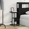 vidaXL Bedside Table Black oak 41.5 x 26 x 60.5 cm Engineered wood