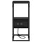 vidaXL Bedside Table Black oak 41.5 x 26 x 60.5 cm Engineered wood