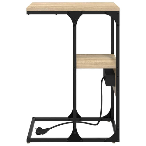 vidaXL Bedside Table Sonoma oak 41.5 x 26 x 60.5 cm Engineered wood