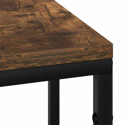 vidaXL Bedside Table Smoked oak 41.5 x 26 x 60.5 cm Engineered wood