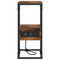 vidaXL Bedside Table Smoked oak 41.5 x 26 x 60.5 cm Engineered wood