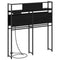 vidaXL Storage Headboard with Storage Black oak 75 cm Engineered wood