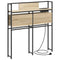 vidaXL Storage Headboard with Storage Sonoma oak 75 cm Engineered wood