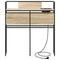 vidaXL Storage Headboard with Storage Sonoma oak 75 cm Engineered wood
