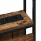 vidaXL Storage Headboard with Storage Smoked oak 75 cm Engineered wood