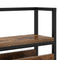 vidaXL Storage Headboard with Storage Smoked oak 75 cm Engineered wood