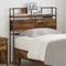 vidaXL Storage Headboard with Storage Smoked oak 75 cm Engineered wood