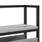 vidaXL Storage Headboard Grey sonoma 75 cm Engineered wood