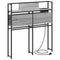 vidaXL Storage Headboard Grey sonoma 75 cm Engineered wood