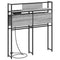vidaXL Storage Headboard Grey sonoma 75 cm Engineered wood