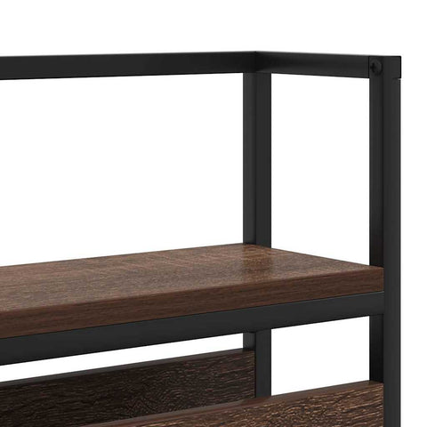 vidaXL Storage Headboard with Storage Brown oak 75 cm Engineered wood
