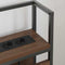 vidaXL Storage Headboard with Shelf Brown oak 75 cm Engineered wood