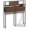vidaXL Storage Headboard with Storage Brown oak 75 cm Engineered wood