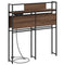 vidaXL Storage Headboard with Storage Brown oak 75 cm Engineered wood