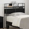 vidaXL Storage Headboard with Shelf Black oak 80 cm Engineered wood