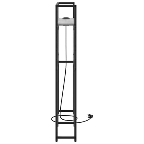 vidaXL Storage Headboard with Shelf Grey sonoma 90 cm Engineered wood