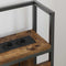 vidaXL Storage Headboard with Shelf Smoked oak 135 cm Engineered wood