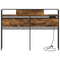vidaXL Storage Headboard with Shelf Smoked oak 135 cm Engineered wood