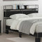 vidaXL Storage Headboard with Shelf Black oak 150 cm Engineered wood