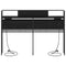 vidaXL Storage Headboard with Shelf Black oak 150 cm Engineered wood