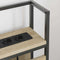 vidaXL Storage Headboard with Shelf Sonoma oak 160 cm Engineered wood