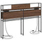 vidaXL Storage Headboard with Shelf Brown oak 160 cm Engineered wood