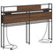 vidaXL Storage Headboard with Shelf Brown oak 160 cm Engineered wood