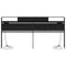vidaXL Storage Headboard with Shelf Black oak 180 cm Engineered wood