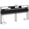 vidaXL Storage Headboard with Shelf Black oak 180 cm Engineered wood
