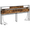 vidaXL Storage Headboard with Shelf Smoked oak 180 cm Engineered wood