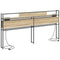 vidaXL Storage Headboard with Shelf Sonoma oak 200 cm Engineered wood