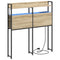 vidaXL Headboard with Shelf Sonoma oak 75 cm Engineered wood