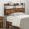 vidaXL Storage Headboard with Shelf Smoked oak 75 cm Engineered wood