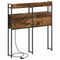 vidaXL Storage Headboard with Shelf Smoked oak 75 cm Engineered wood